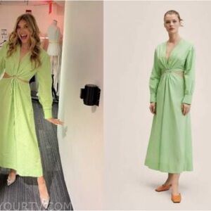 🎬 ASO TV - MANGO Cotton Cutout Dress